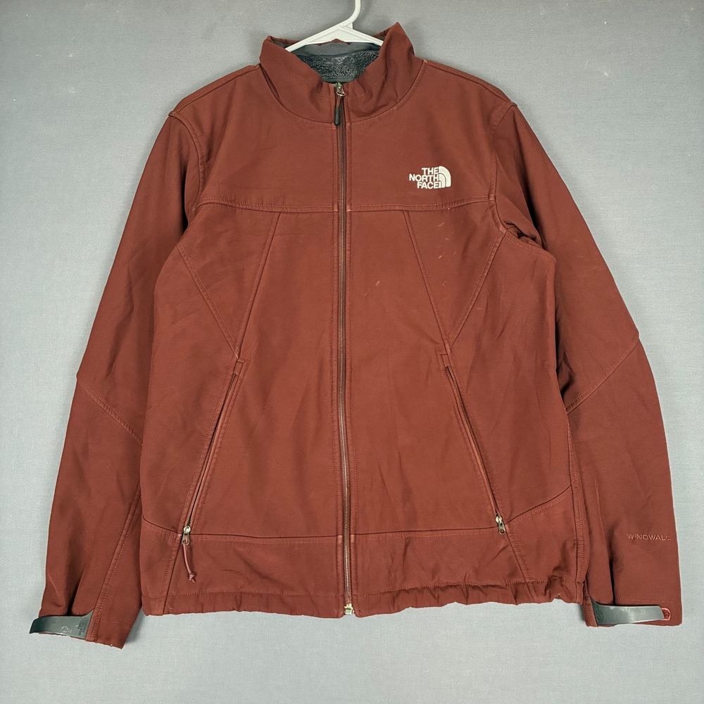 The North Face Windwall Softshell Jacket Men's Size Large Maroon